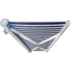 Tenda da sole a cassonetto elettrica elos Colore: Blu Navy Bianco Dimensioni: 350 x 250 cm - Home Deluxe
