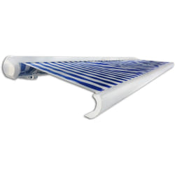 Tenda da sole a cassonetto elettrica elos Colore: Blu Navy Bianco Dimensioni: 395 x 300 cm - Home Deluxe