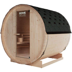 Sauna a botte da esterno lahti l - 195 x 180 cm per 4 persone - Home Deluxe