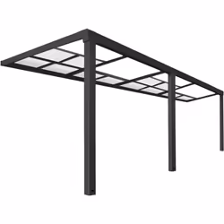 Specifiche del prodotto: L x P x A: 579 x 295 x 233 / 272 cm Con tetto scorrevole Supporto e binari in alluminio Incl. pannel ...