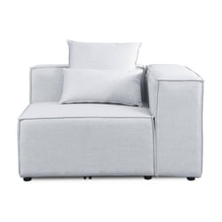 Divano modulare verona Colore: grigio chiaro, versione: divano angolare a destra - Home Deluxe