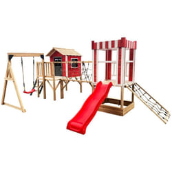 Home Deluxe - Parco giochi con altalena e scivolo wunderland - 555 x 340 cm Attrezzatura compresa altalena
