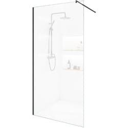 Cabina doccia esg vetro baki nero Dimensioni: 160x200 cm - Home Deluxe