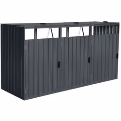 Specifiche del prodotto: Dimensioni per estensione: 80 x 80 x 122 cm Spazio per un bidone della spazzatura con una capacità d ...