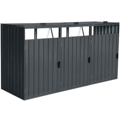 Home Deluxe - Contenitore per spazzatura a tre porte cubo - 3x 240L Quantità 3