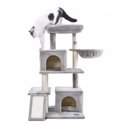 Specifiche del prodotto: Dimensioni (A x L x P): 100 x 49 x 49 cm Colore: grigio Materiale: poliestere, sisal Materiale della ...