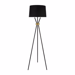 Specifiche del prodotto: Dimensioni (diametro x altezza): 43 x 165 cm Colore: Nero / Oro Materiale: Metallo Tessuto: Cotone I ...