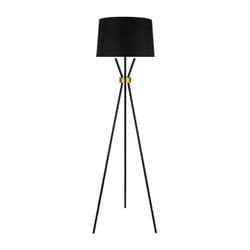 Home Deluxe - Lampada da terra luna - nero/oro