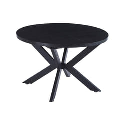 Tavolo da pranzo rotondo allungabile aventura con base a stella - 120-160 x 120 cm Colore: rovere scuro - Home Deluxe