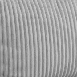 Pouf in tessuto campione cozy Colore: grigio chiaro - Home Deluxe