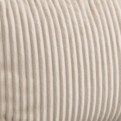 Home Deluxe - Pouf in tessuto campione cozy Colore: beige