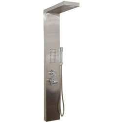 Home Deluxe - Colonna doccia con soffione a pioggia cascata – acciaio inox Colore argento