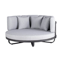 Dormeuse da esterno florida Colore: grigio, versione: senza tavolino - Home Deluxe