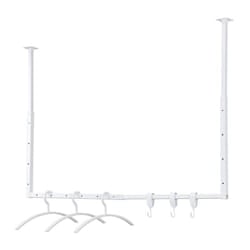 Home Deluxe - Appendiabiti sway - con appendini e ganci - Colore: Bianco