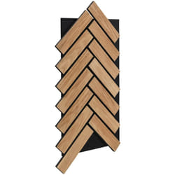 Home Deluxe - Pannello acustico aspetto spina di pesce Rovere oliato 80 x 40 cm