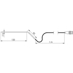 Greisinger - GF3T-E3-B-BNC Sonda a penetrazione -70 fino a +400 °c Sensore tipo Pt1000
