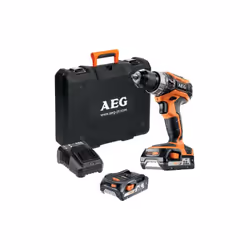 Presentazione : AEG 18V Pro trapano a percussione al litio - 2 batterie 2.0Ah - 1 caricabatterie BSB18C2LI-202C, godono delle ...
