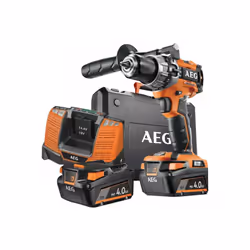 Presentazione : Trapano a percussione AEG Brushless 18V - 2 batterie 4.0Ah - 1 caricatore BSB18C2BL-402C, trapano a percussio ...