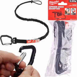 Werkzeug-Lanyard Originalprodukt der renommierten Firma Milwaukee ® Farbe: schwarz Max. Belastung (kg): 6,8 kg Menge: 1 Stk. ...