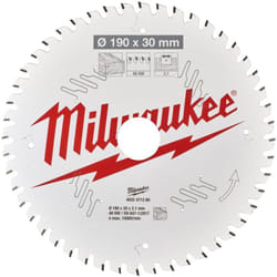 Milwaukee - lame per seghe circolari (csb p w 190 x 30 x 2,1 x 48ATB) (4932471380)