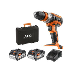 AEG - trapano a percussione a batteria BSB18C2XLI-402CA+2 batterie 4Ah+SET 30 acc.