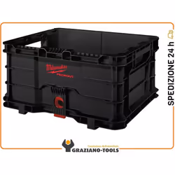 La cassetta porta utensili 450x390x250mm Milwaukee fa parte del sistema PACKOUT, il rivoluzionario metodo di stoccaggio e tra ...