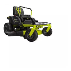 Ryobi - trattorino tagliaerba a batteria 'ztr480ex' taglio 106 cm 48v - raggio zero con scarico laterale