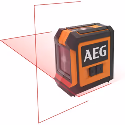 LIVELLA LASER AUTOLIVELLANTE CLR215-B AEG Laser a singola linea verticale, singola linea orizzontale e a croce, fino a 15m.Pr ...