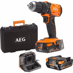Trapano a percussione a batteria BSB 18G4-202C AEG Compatto e leggero, sviluppa fino a 60 Nm di coppia2 velocità: 0-500 / 0-1 ...