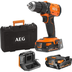 AEG - trapano a percussione brushless 18V 2 batterie 2Ah+CARICATORE bsb 18G4-202C