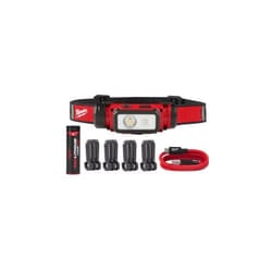 Milwaukee - L4 HL2-301 lampada frontale ricaricabile da 600 lumen, compatibile con il casco