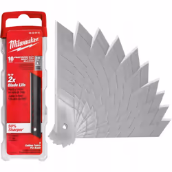Ersatz-Abbrechklingen für Polstermesser 18 mm Milwaukee Verpackung: 10 Stk. Klingenbreite: 18 mm Anzahl der Segmente: 8 Artik ...