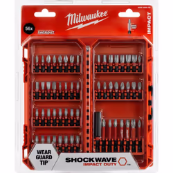 Schlagbohrersatz Milwaukee Bits 56-tlg. Serie: Shockwave Impact Duty Originalprodukt des renommierten Unternehmens Milwaukee ...