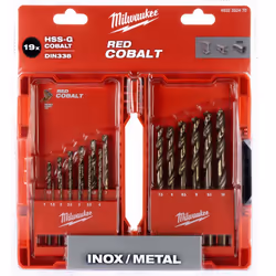 Kobaltbohrer-Set für Metall, Edelstahl Verpackung: 19-tlg. Produktlinie: HSS-G RED COBALT Original Produkt eines renommierten ...