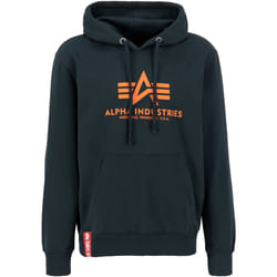 Alpha Industries Basic Felpa con cappuccio, verde, dimensione S per uomo