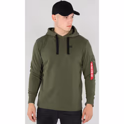 Alpha Industries X-Fit Felpa con cappuccio, verde, dimensione S per uomo
