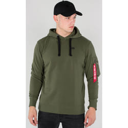 Alpha Industries X-Fit Felpa con cappuccio, verde, dimensione S per uomo