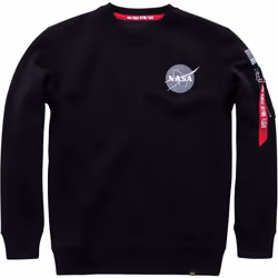 Alpha Industries Space Shuttle Felpa, nero, dimensione XS per uomo