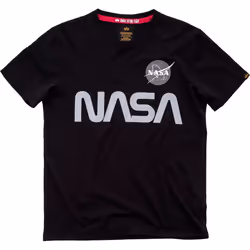 Alpha Industries NASA Reflective T-shirt, nero, dimensione XS per uomo