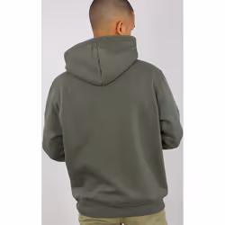 Alpha Industries Foam Print Felpa con cappuccio, verde, dimensione XS per uomo