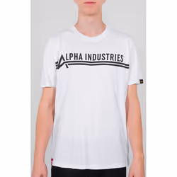 Alpha Industries Maglietta, nero-bianco, dimensione L per uomo