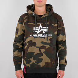 Alpha Industries Basic Camo Felpa, multicolore, dimensione M per uomo