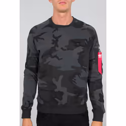 Alpha Industries X-Fit Camo Felpa, nero-multicolore, dimensione S per uomo