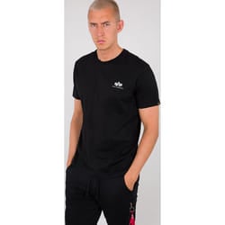 Alpha Industries Backprint Maglietta, nero, dimensione M per uomo