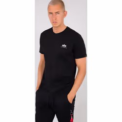Alpha Industries Backprint Maglietta, nero, dimensione L per uomo
