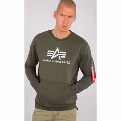 Alpha Industries 3D Logo Felpa, verde, dimensione M per uomo