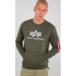 Alpha Industries 3D Logo Felpa, verde, dimensione M per uomo