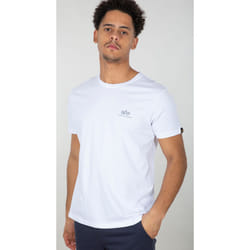 Alpha Industries Backprint Reflective Maglietta, bianco, dimensione M per uomo
