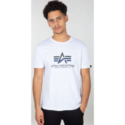Alpha Industries Basic Rainbow Ref. Maglietta, bianco, dimensione XS per uomo