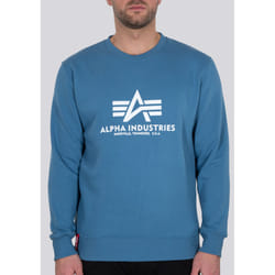 Alpha Industries Basic Felpa, blu, dimensione S per uomo